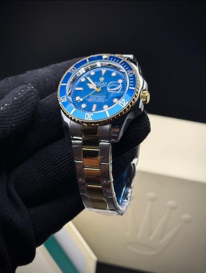 Rolex Submariner Chain – Gold Two-Tone Blue