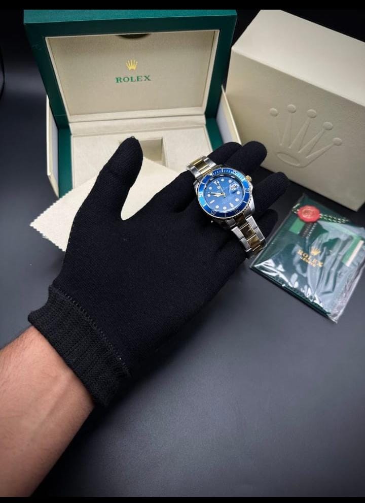 Rolex Submariner Chain – Gold Two-Tone Blue
