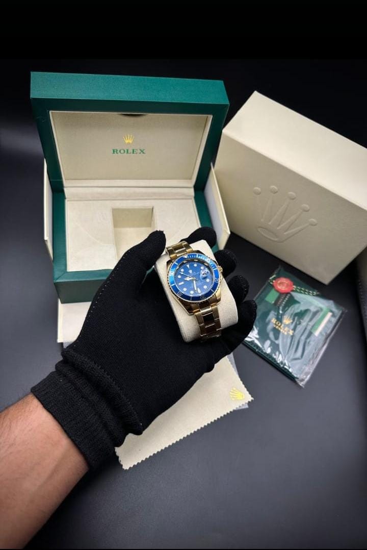 Rolex Submariner Chain – Gold Two-Tone Blue