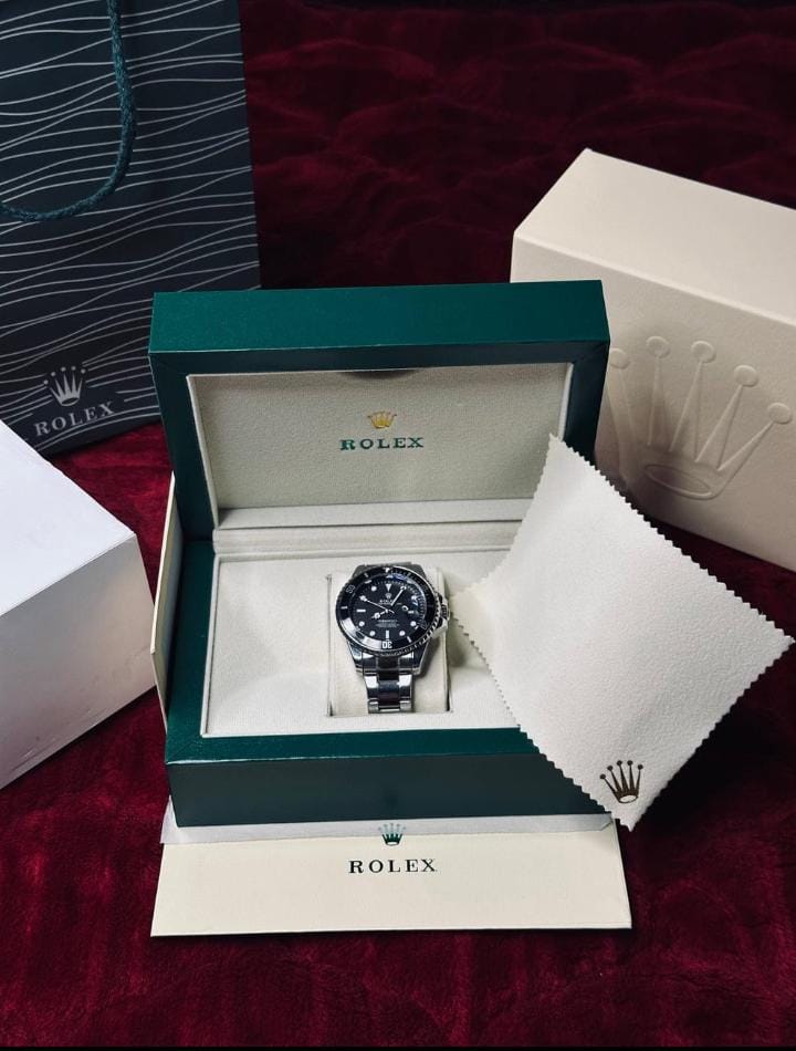 Rolex Submariner Chain – Silver Black