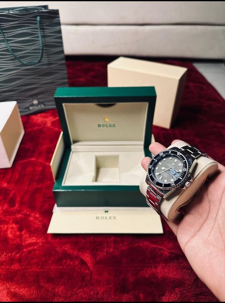 Rolex Submariner Chain – Silver Black