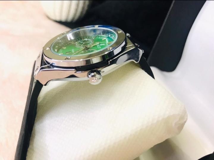 Hublot Style Quartz Wrist Watch – Premium Leather Strap