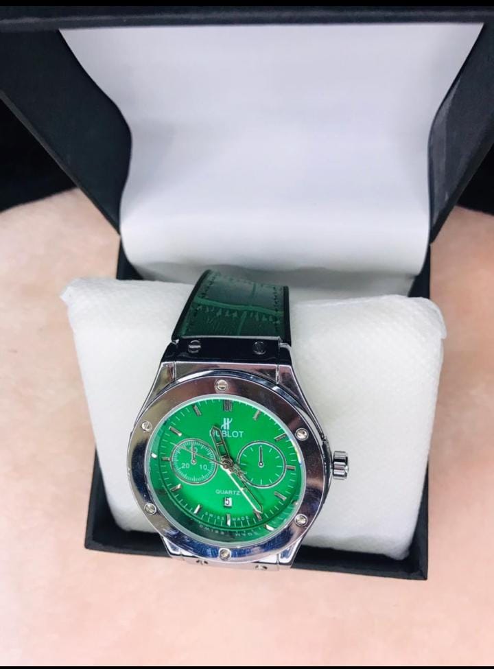 Hublot Style Quartz Wrist Watch – Premium Leather Strap