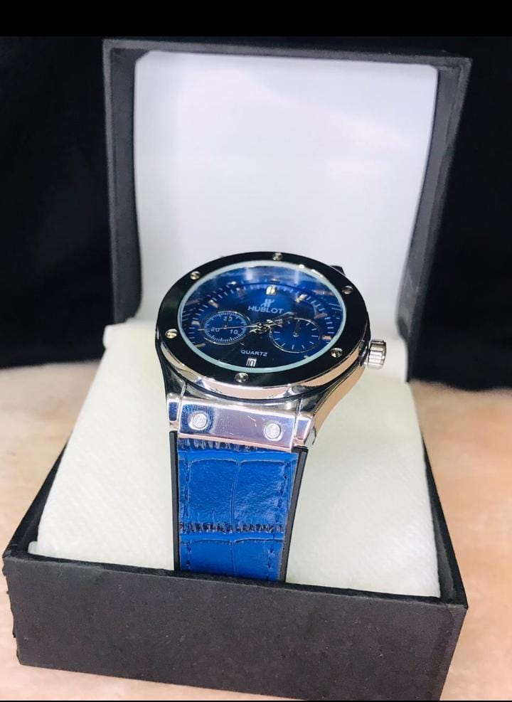 Hublot Style Quartz Wrist Watch – Premium Leather Strap